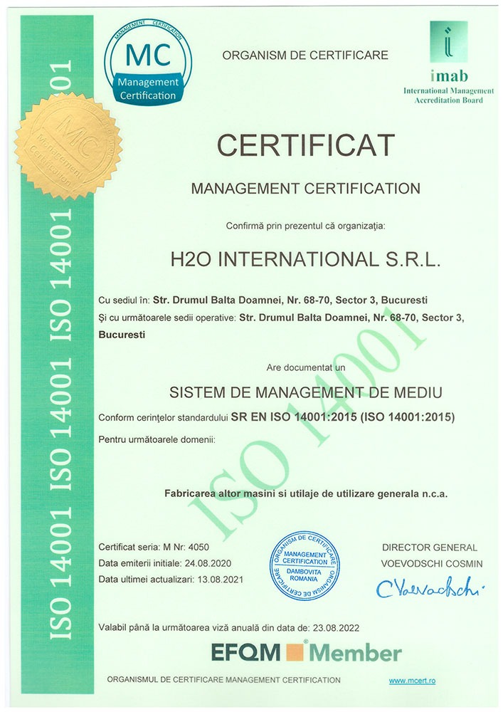 h2o international 14001 13.08.2021